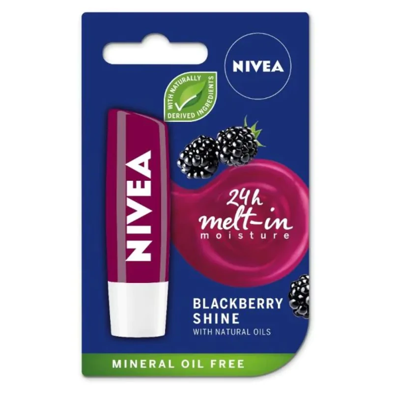 Nivea Blackberry Shine Балсам за устни 4.8 г