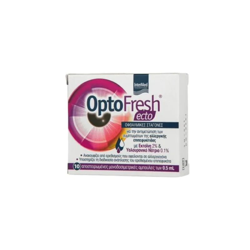 Optofresh Капки за очи Ecto, 10 флакона x 0.5 мл Vittoria Pharma