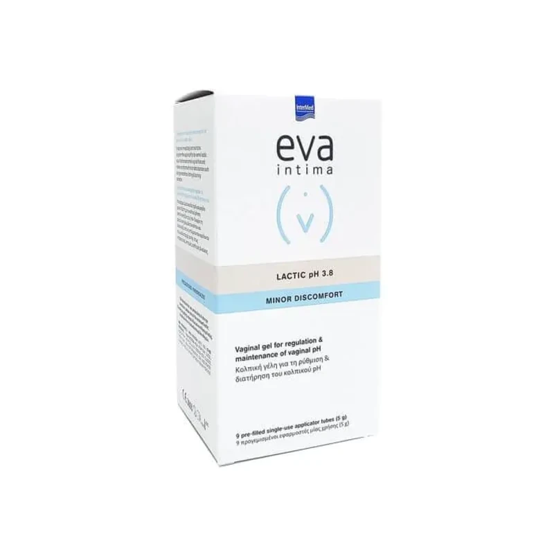 Eva Intima Lactic Гел за възстановяване влажността на влагалището pH 3.8 5г х 9 апликатора