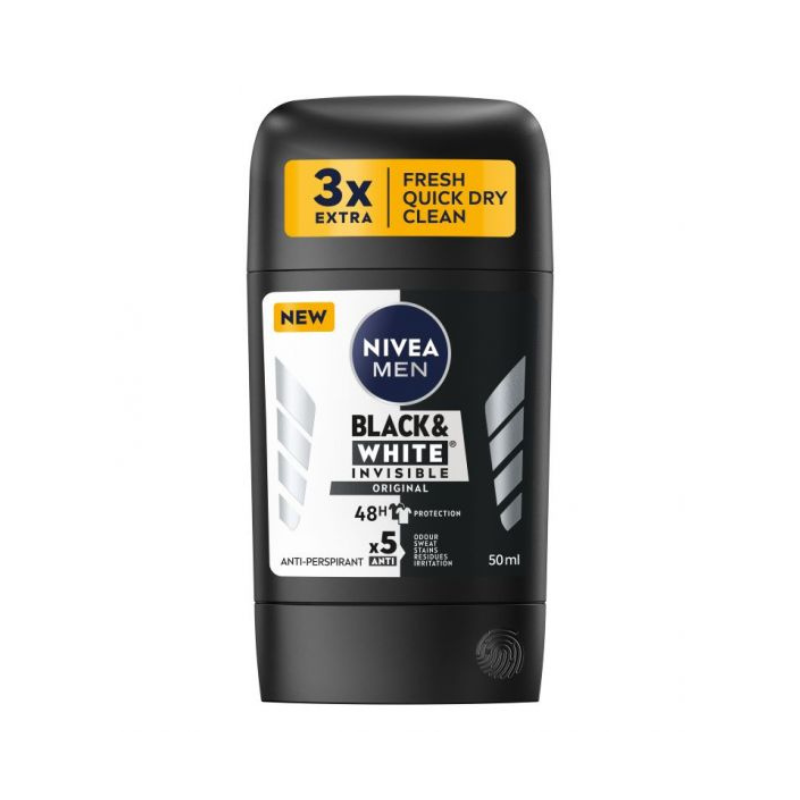 Nivea Men invisible black&amp;white original мъжки део стик 50мл