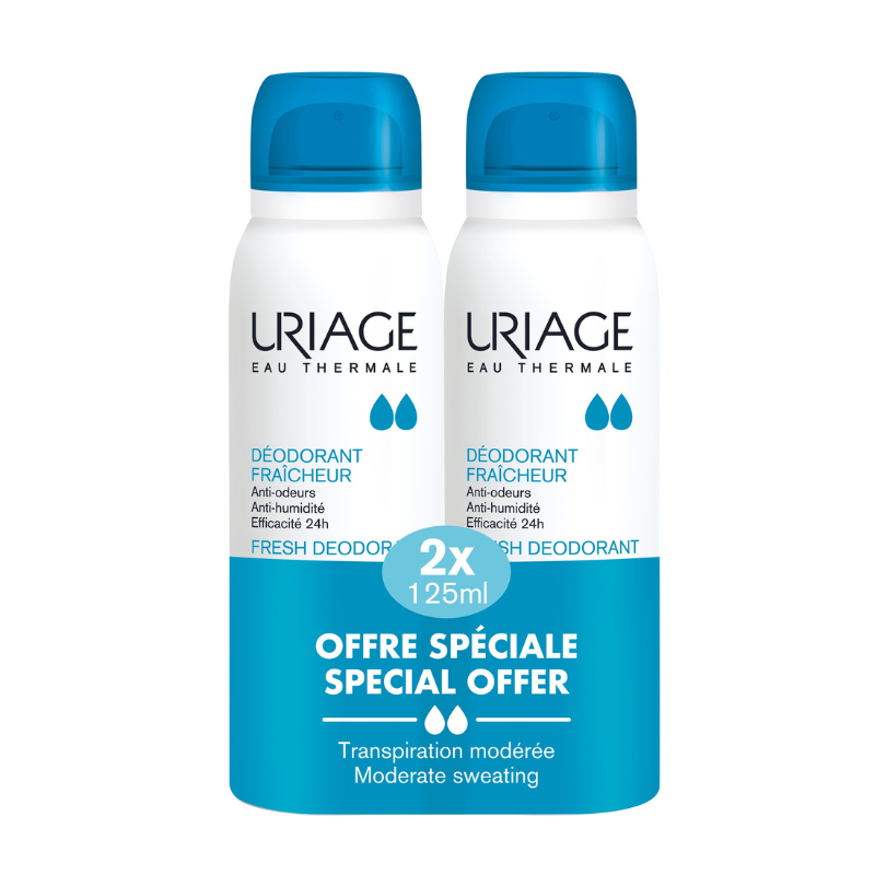 Uriage Eau Thermale Fresh Дезодорант спрей 2 x 125мл промо пакет