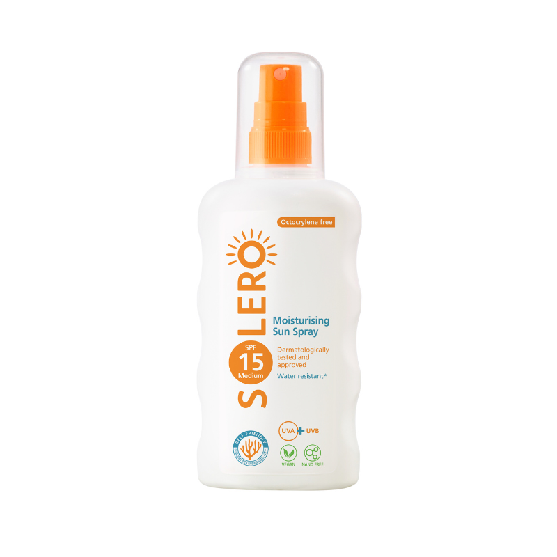 SOLERO Хидратиращ слънцезащитен спрей SPF15 200мл