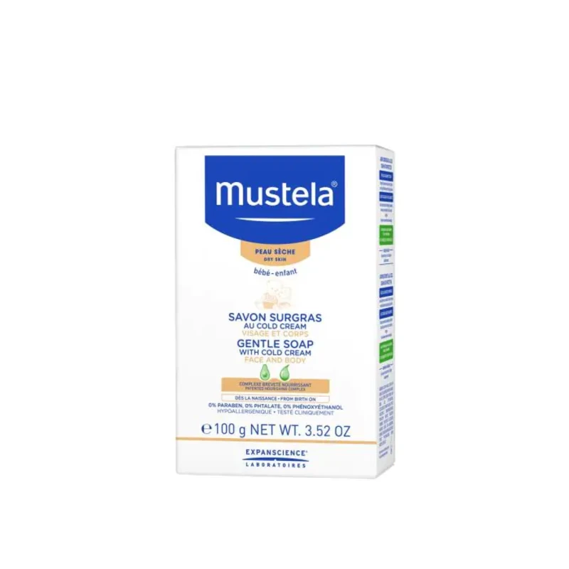 Mustela нежен сапун с колд крем 100гр