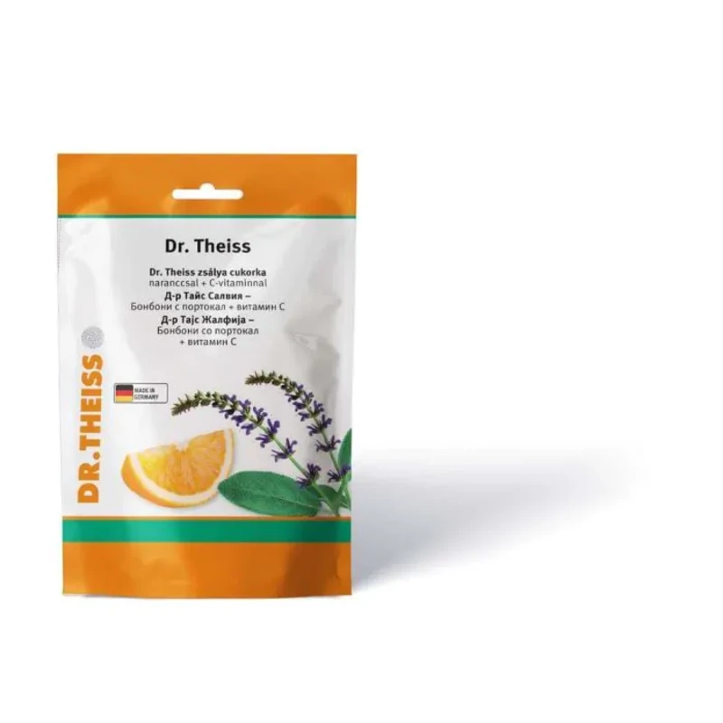 Dr. Theiss Бонбони Салвия с портокал и витамин С 75 г