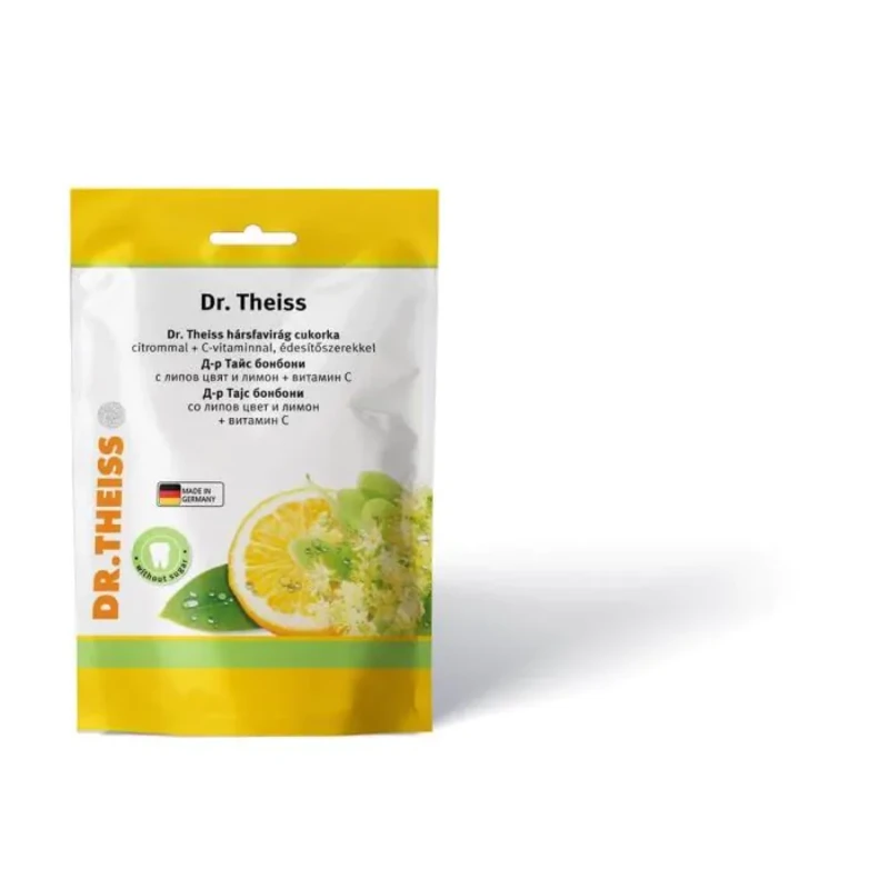 Dr. Theiss Бонбони с липов цвят, лимон и витамин С 75 г