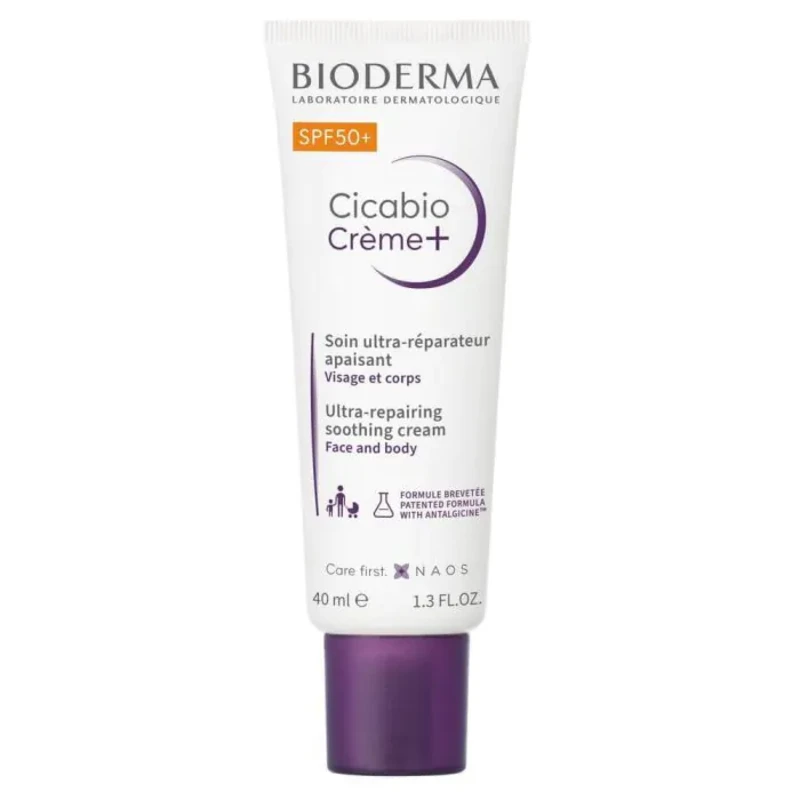 Bioderma Cicabio Creme+ SPF50+ Възстановяващ крем против пигментации 40мл