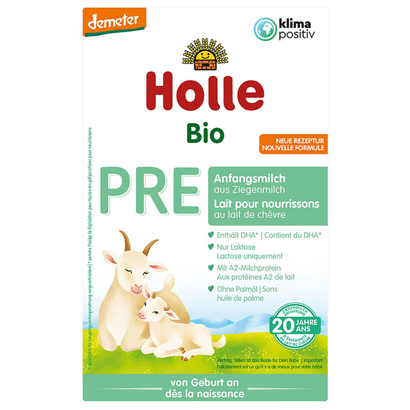 Holle Pre Био храна за кърмачета козе мляко 0+ месеца 400г