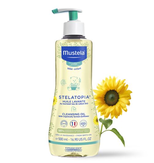 Mustela Stelatopia душ олио за атопична кожа 500мл
