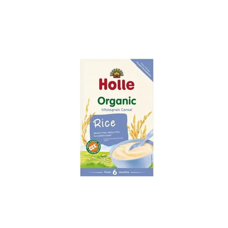 Holle Био пълнозърнеста каша ориз 6+ месеца 250г