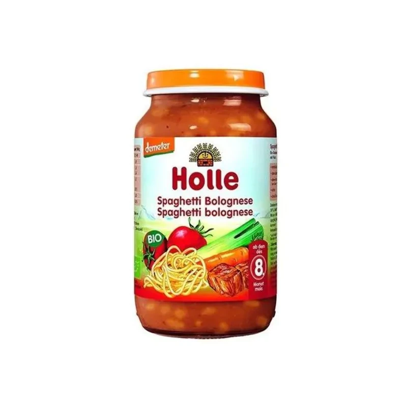 Holle Био пюре спагети болонезе 8+ месеца 220г