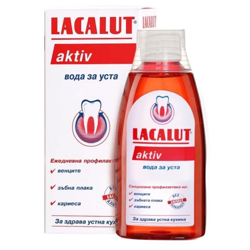 Вода за уста лакалут актив 300мл