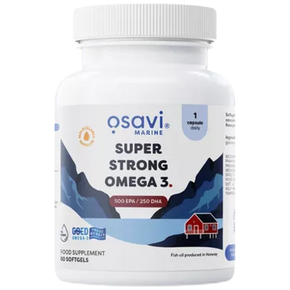 Osavi Супер Омега 3 - / 500 EPA / 250 DHA / - 60 гел капсули