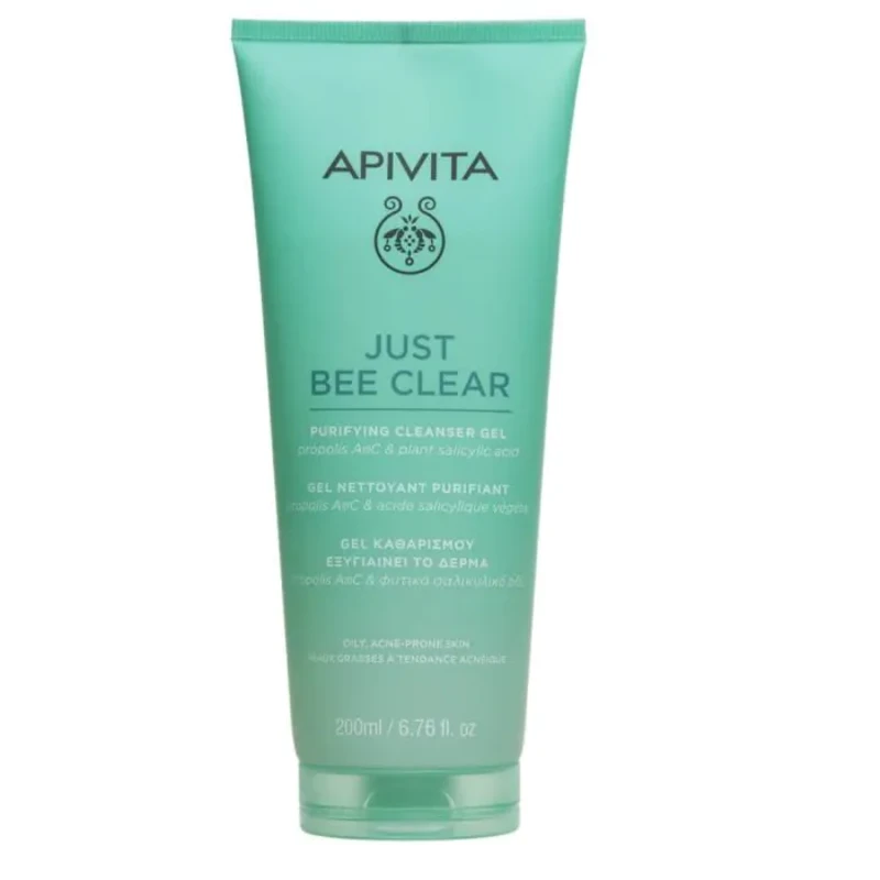 Apivita Just bee clear Почистващ гел за лице 200мл