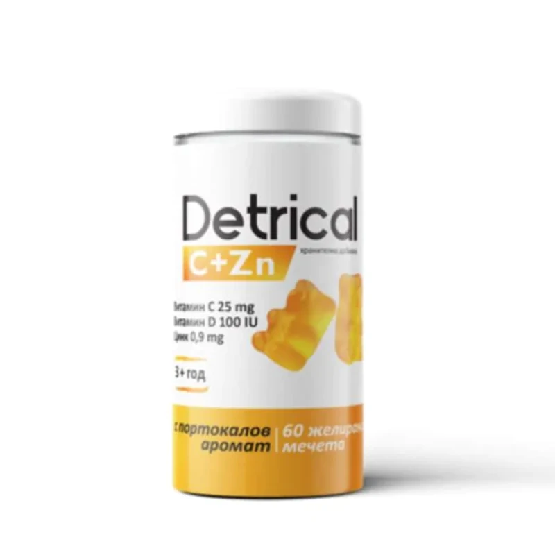 Детрикал C+Zn с вкус на портокал 60 желирани мечета