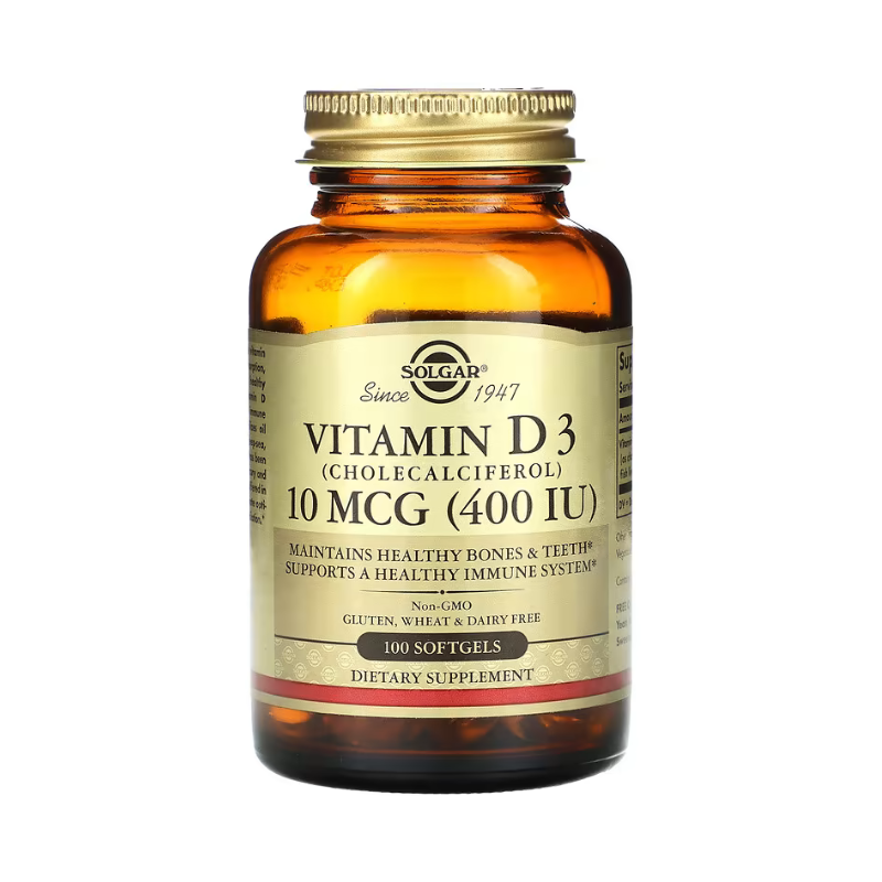 Solgar Витамин Д3 400 IU 100 меки капсули