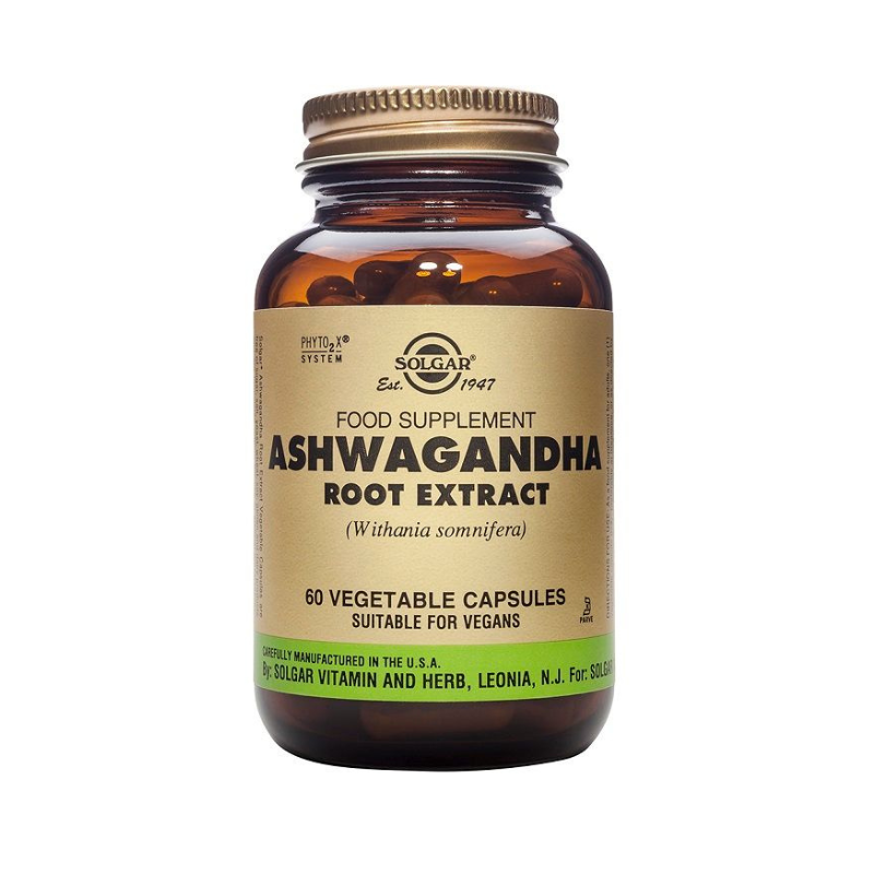 Solgar Екстракт от корен ашваганда 60 капсули
