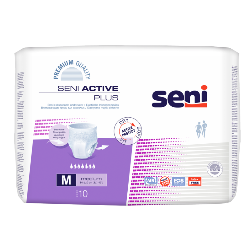 Seni Active plus M Абсорбиращо бельо за еднократна употреба 10 броя