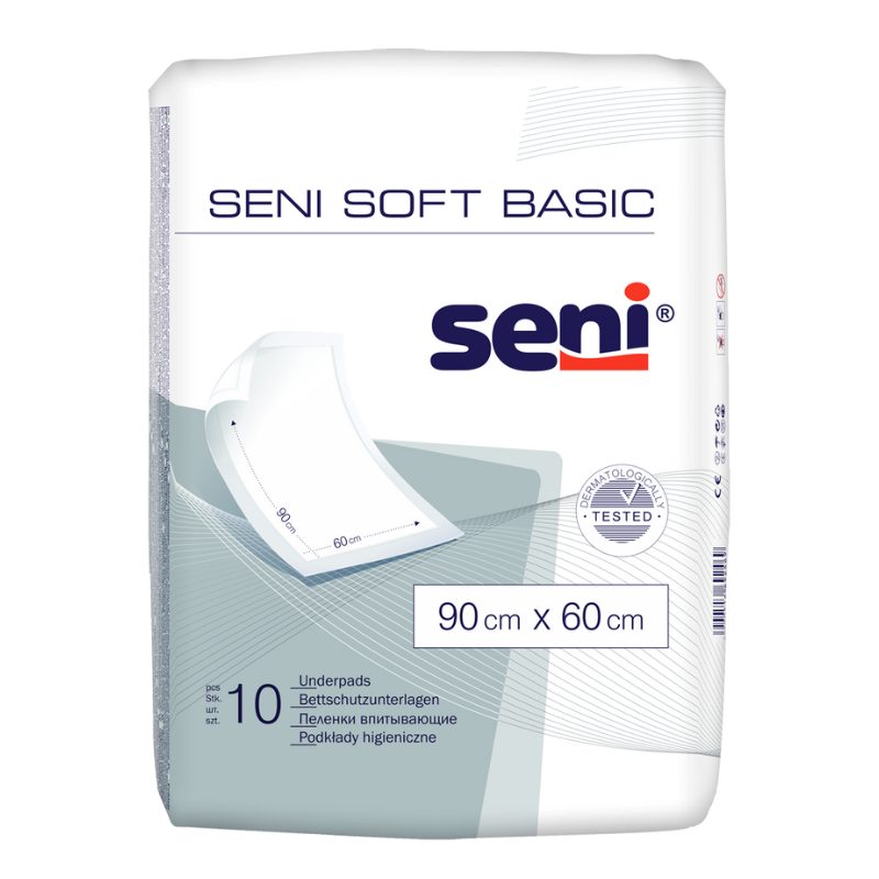 Seni Soft Basic Абсорбиращи чаршафи за еднократна употреба 90х60 10 броя