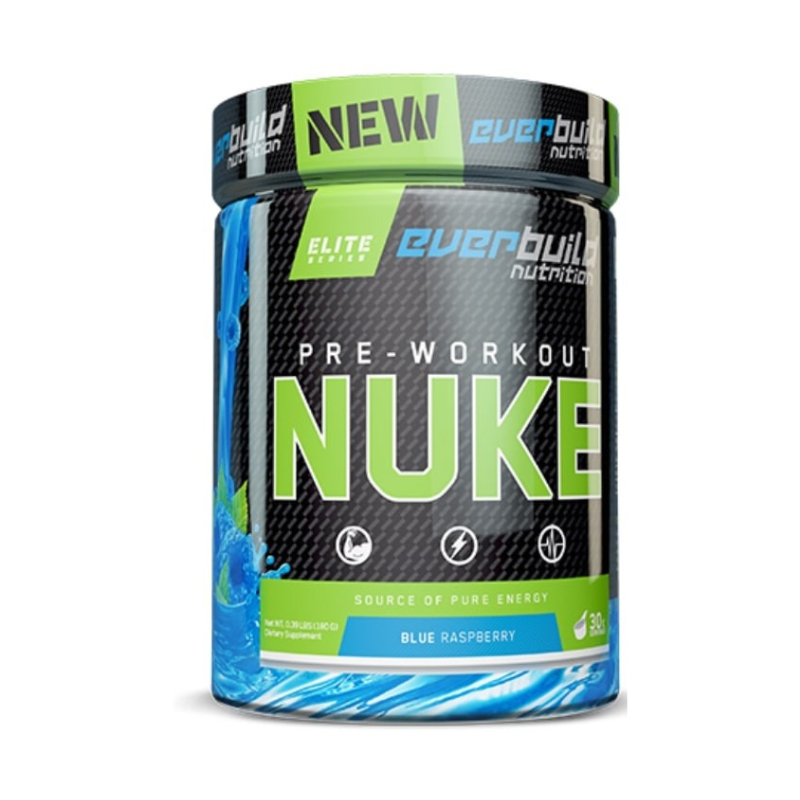 Everbuild Nuke Pre workout Предтренировъчна добавка Apple juice 180г