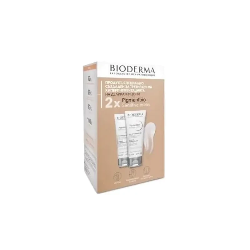 Bioderma Pigmentbio крем за тяло при хиперпигментация на чувствителни зони 2 броя х 75 мл