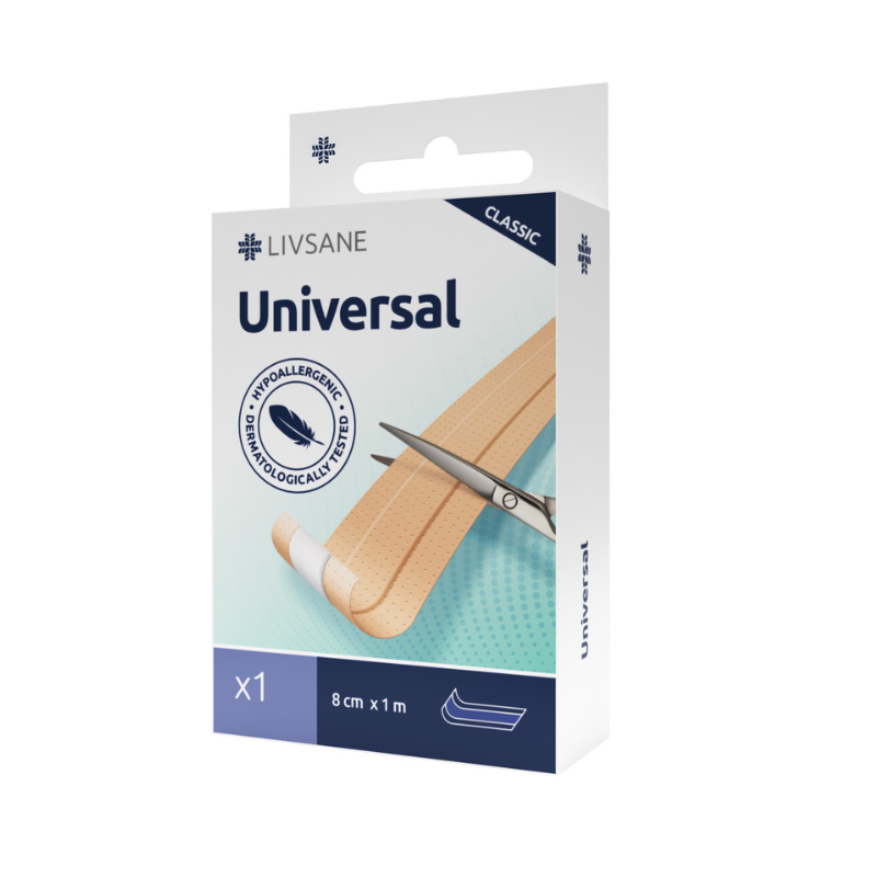 LIVSANE Classic universal Лента пластир 8см/1м