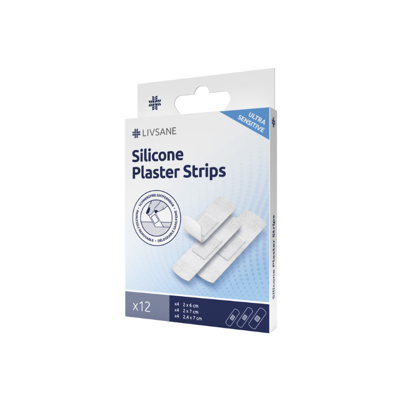 LIVSANE Sensitive Силиконови пластири в три размера 12 броя