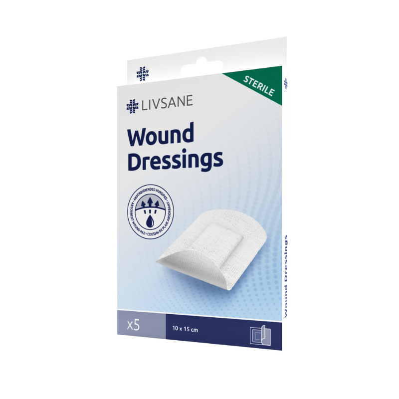 LIVSANE Стерилни пластир превръзки 10/15см 5 броя