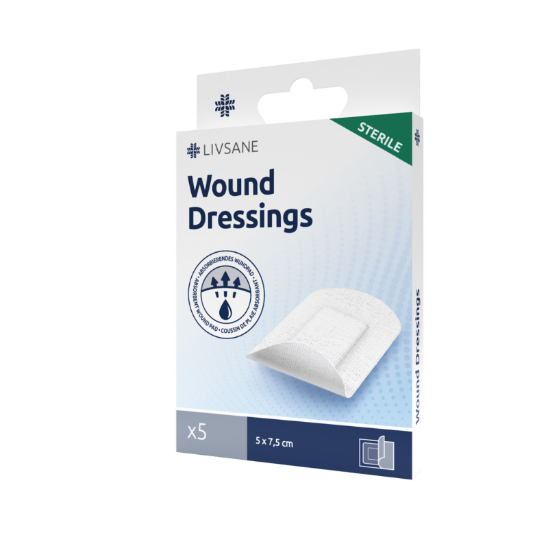 LIVSANE Стерилни пластир превръзки 5/7,5см 5 броя