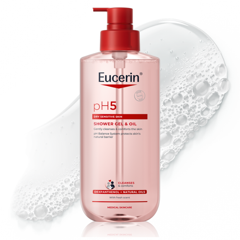Eucerin pH5 Душ гел с натурални масла 400мл