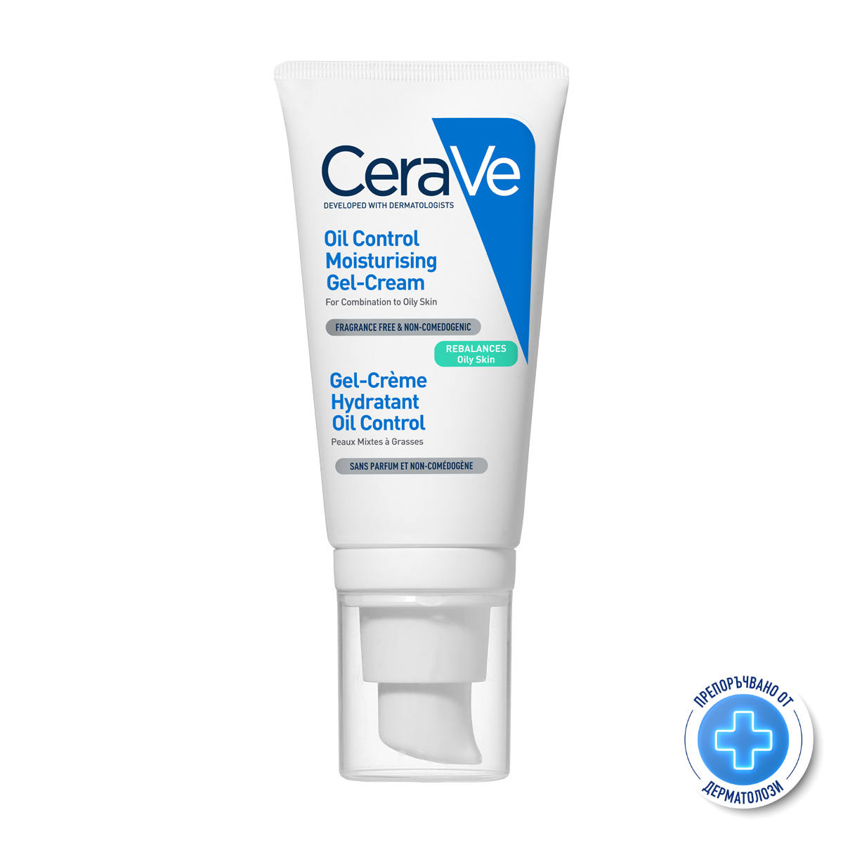 CeraVe Хидратиращ гел крем за лице за смесена към мазна кожа 52мл