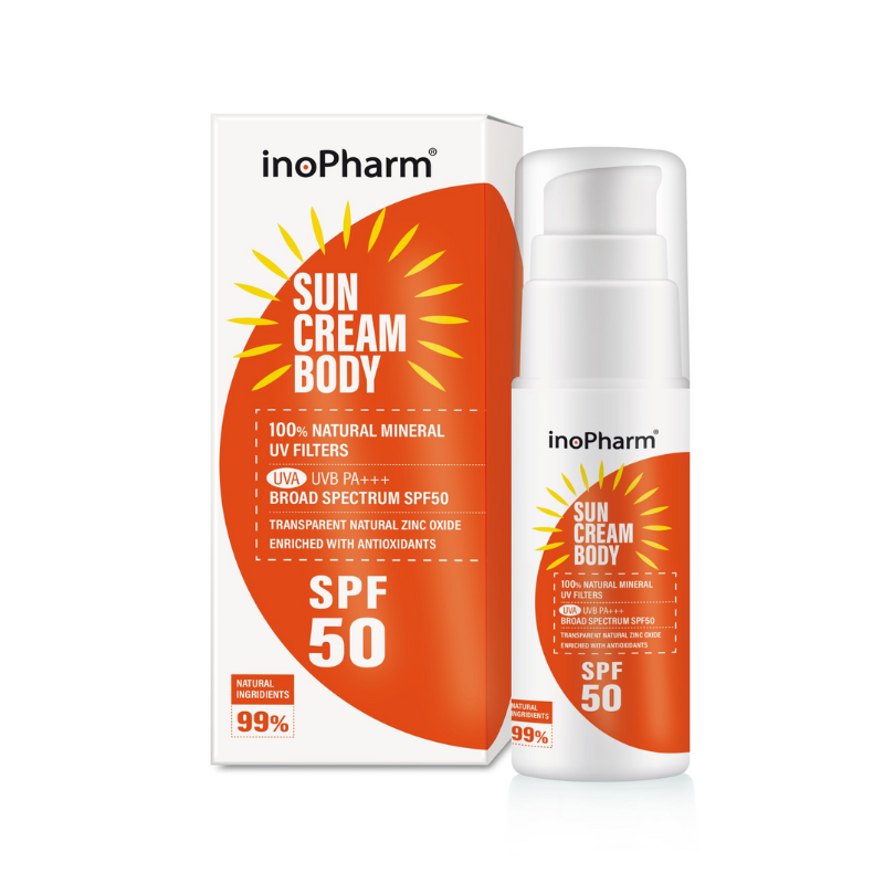 InoPharm Sun Слънцезащитен крем за тяло SPF50 100г