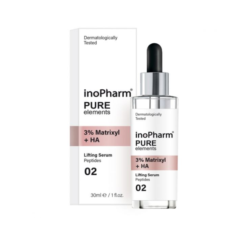 InoPharm Pure elements Серум за лице с Matrixyl 3000 и хиалуронова киселина 30мл