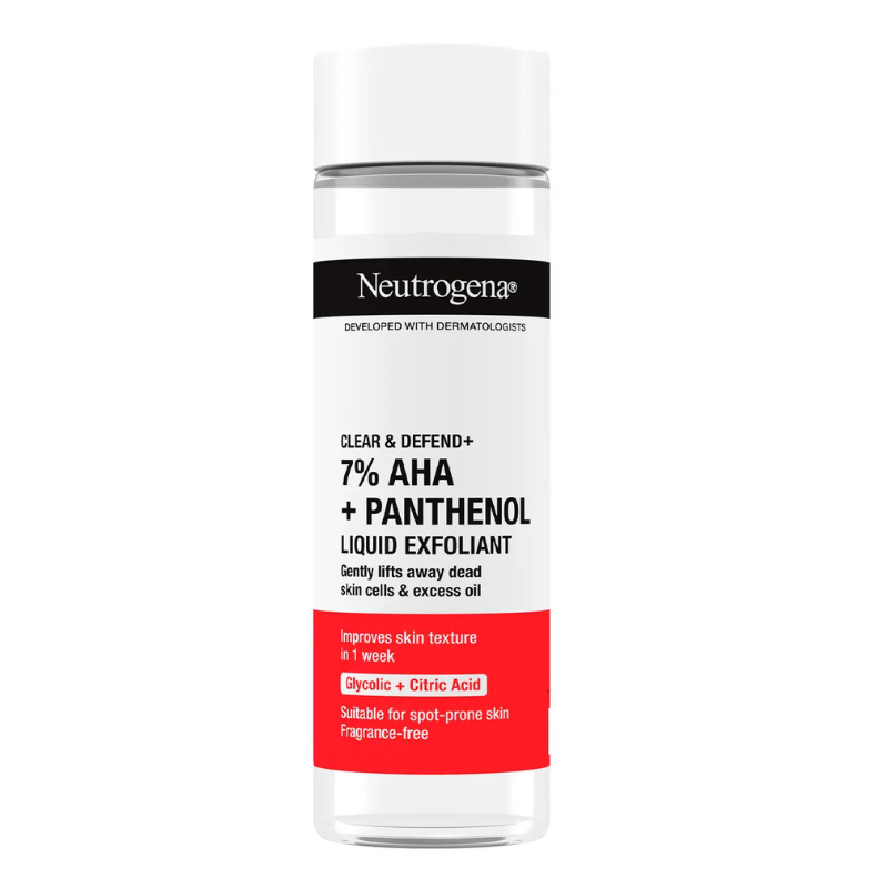 Neutrogena Clear &amp; Defend+ Течен ексфолиант за лице 125мл