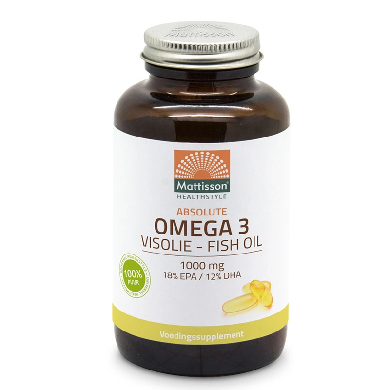 Mattisson Рибено масло 1000 mg ЕPA/DHA 180 mg/120 mg 120 капсули