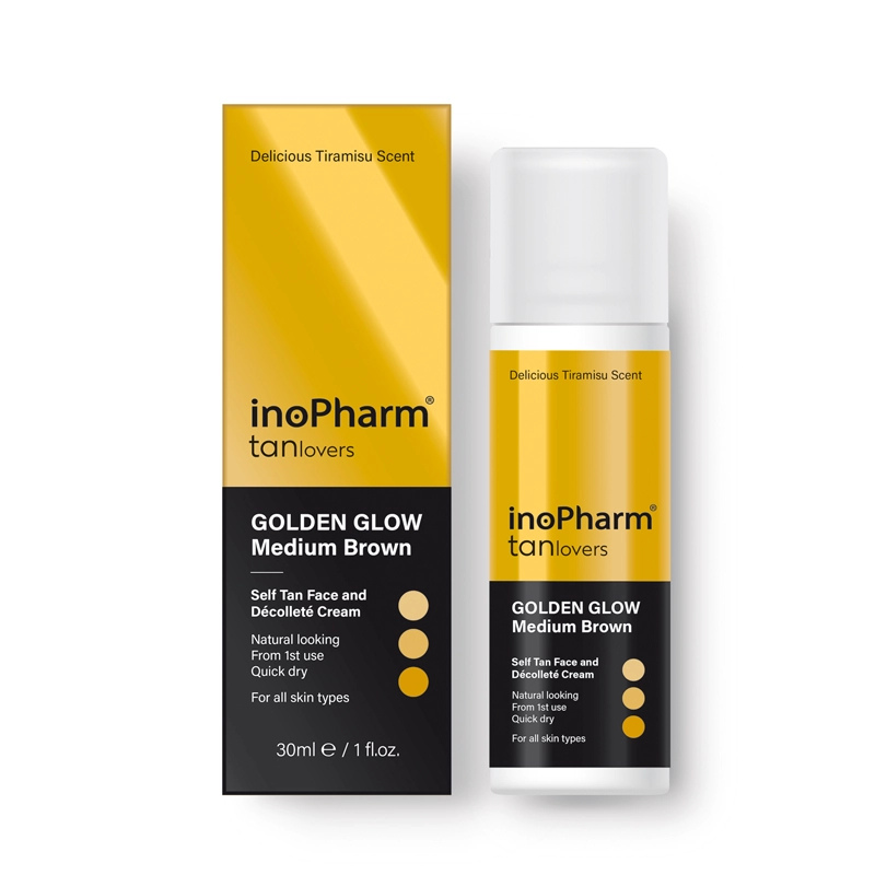 InoPharm Tan Автобронзант за лице и деколте Medium Brown 30мл