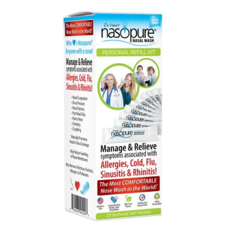Назопюр комплект за носни промивки сашети х20