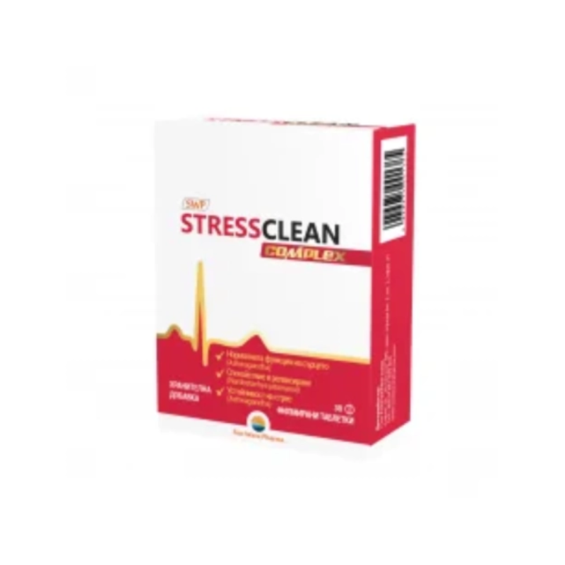 Стресклийн комплекс при стрес и тревожност 30 таблетки SUN WAVE