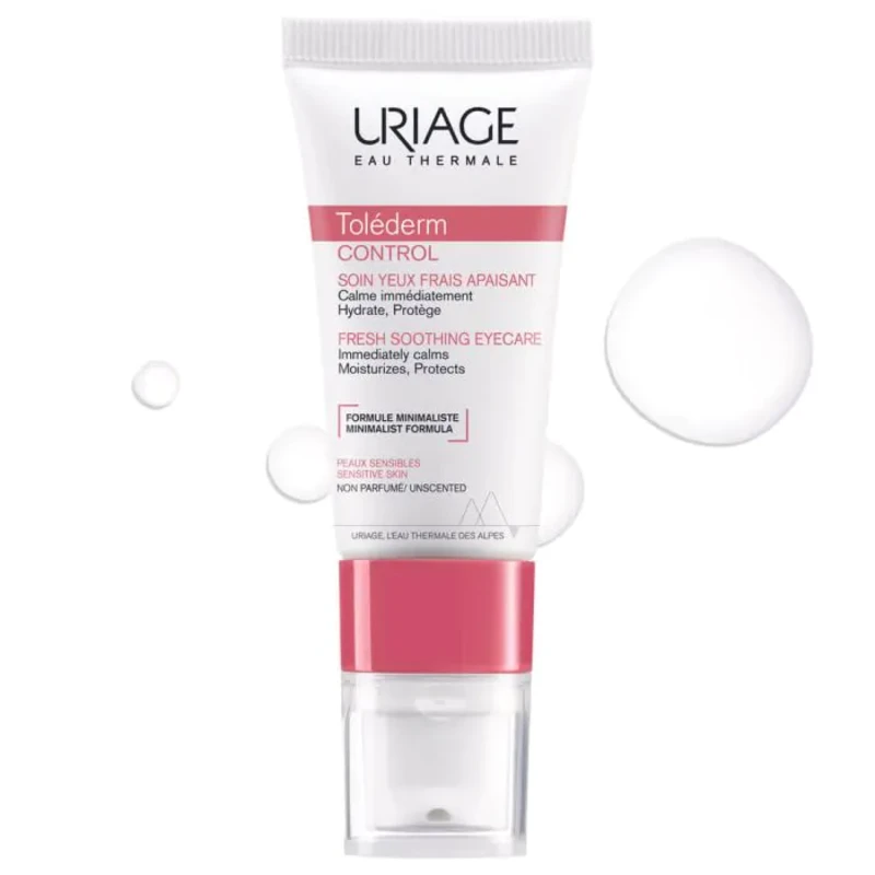 Uriage tolederm control успокояваща околоочна грижа 15мл