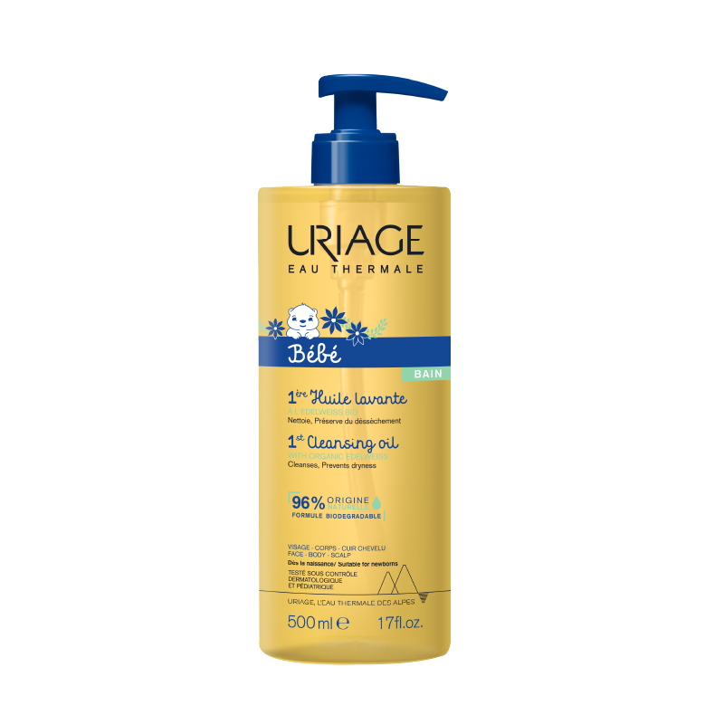 Uriage 1ere почистващо душ-олио за бебета и деца 500мл (суха кожа)