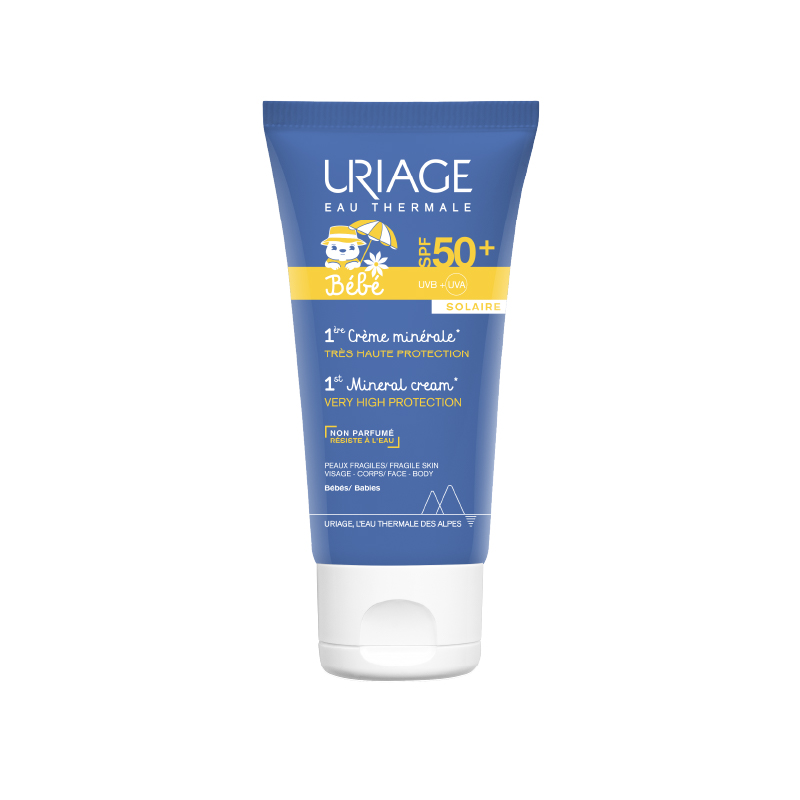 Uriage 1er слънцезащитен минерален крем за бебета и деца spf50 50мл