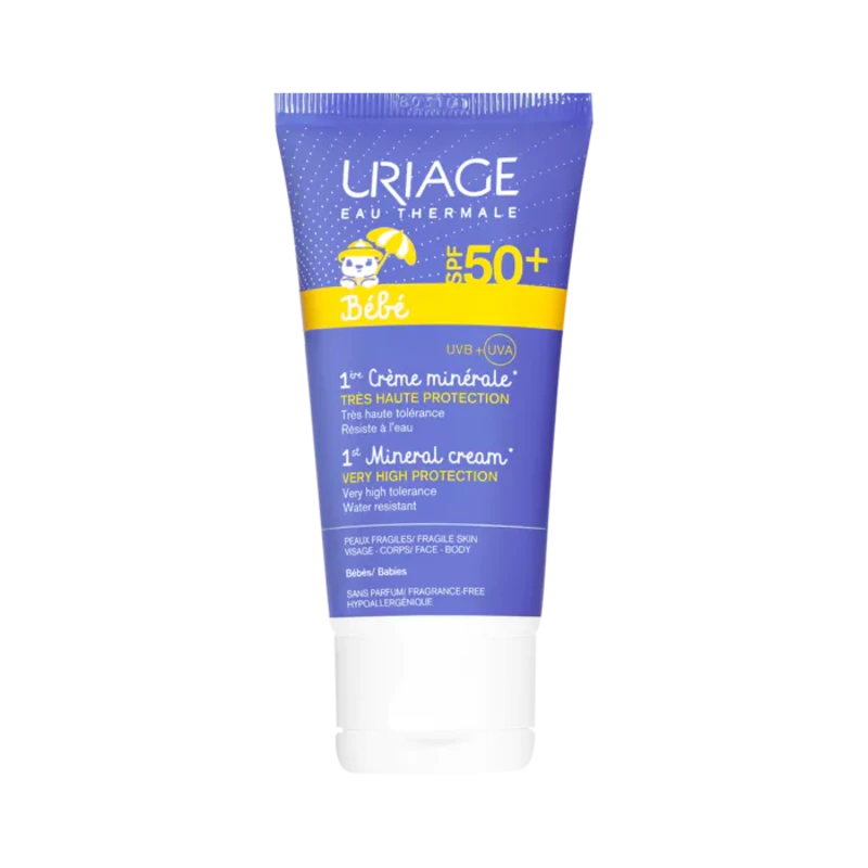 Uriage 1er слънцезащитен минерален крем за бебета и деца spf50 50мл