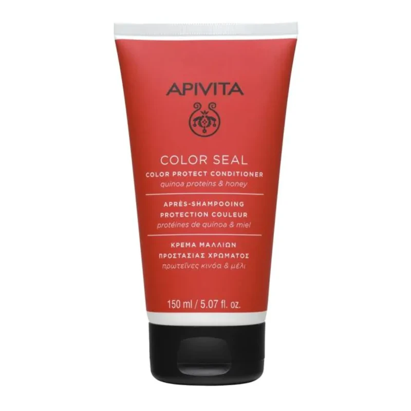 Apivita color seal балсам за боядисана коса с протеини от киноа и мед 150ml
