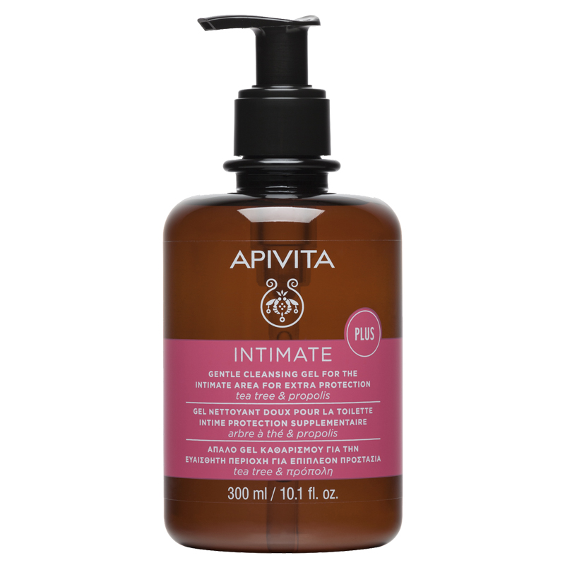 Apivita intimate нежен успокояващ гел за интимна хигиена 4,5 ph 300ml