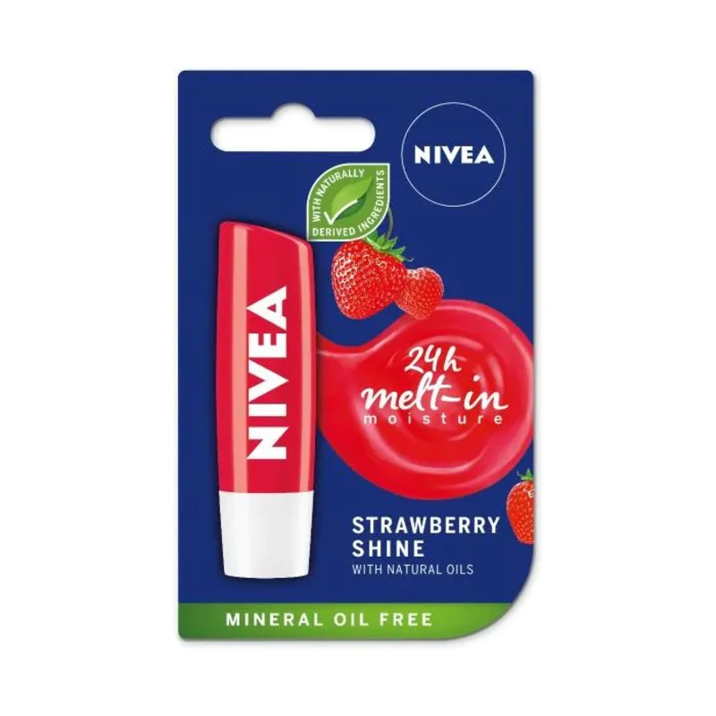 Nivea балсам за устни ягода 4,8гр /85083/