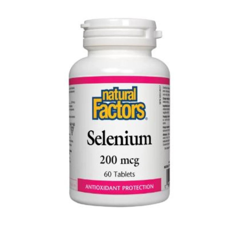 Селен капсули за имунитет и сърце 200мкг х60 Natural Factors