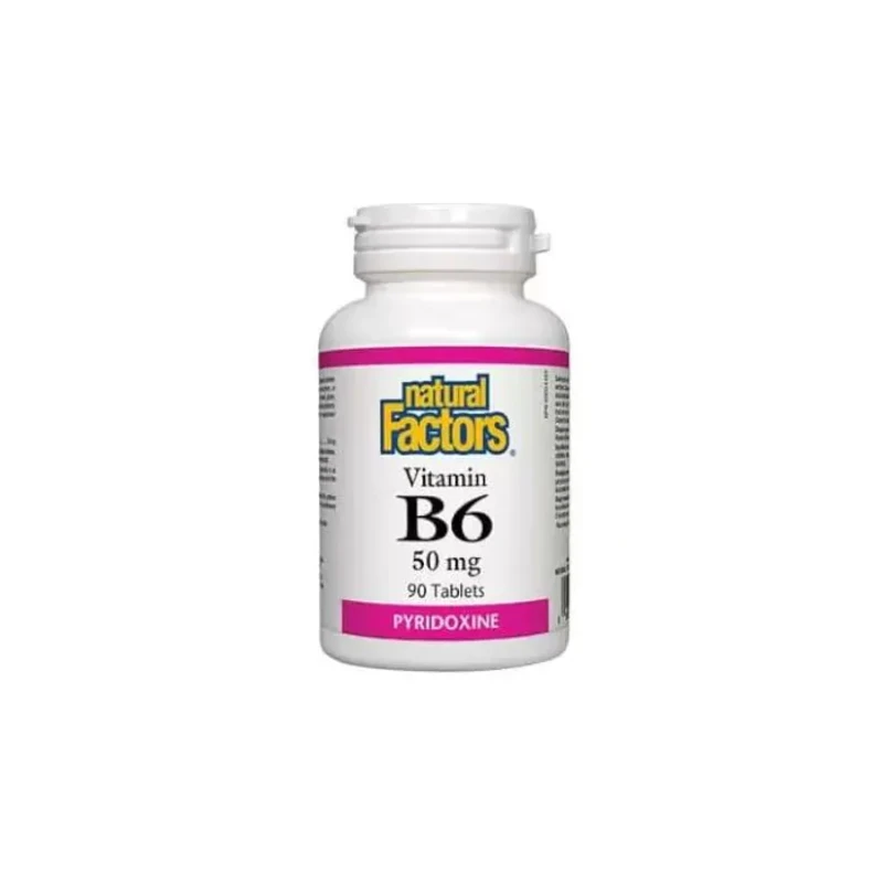 Витамин В6 таблетки 50мг х90 Natural Factors