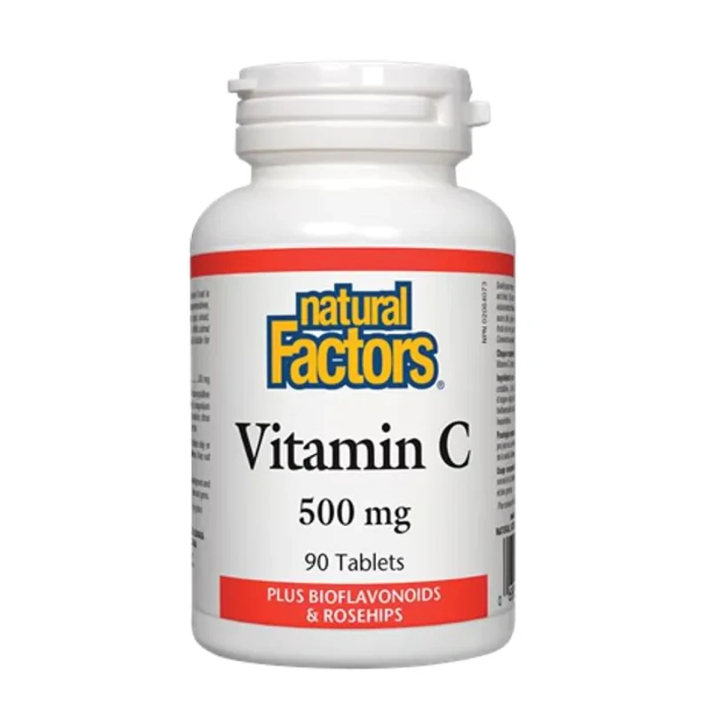 Витамин С 500мг + шипка и биофлавони таблетки х90 Natural Factors