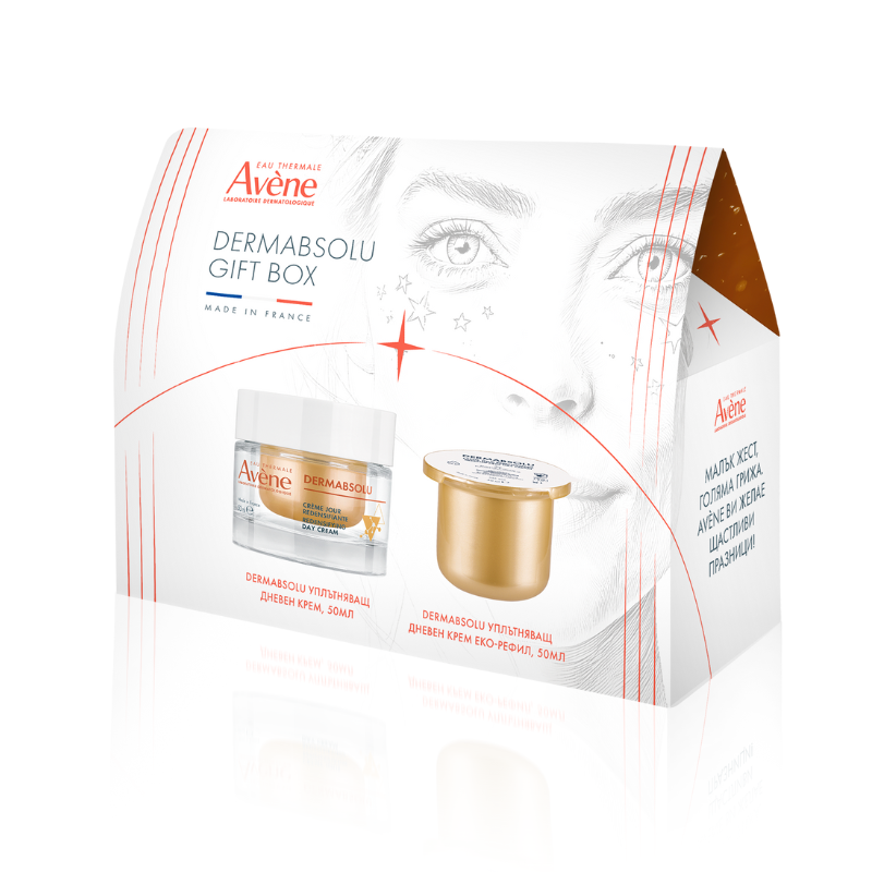 Комплект Avene Dermabsolu Уплътняващ дневен крем 50мл + Дневен крем рефил 50мл