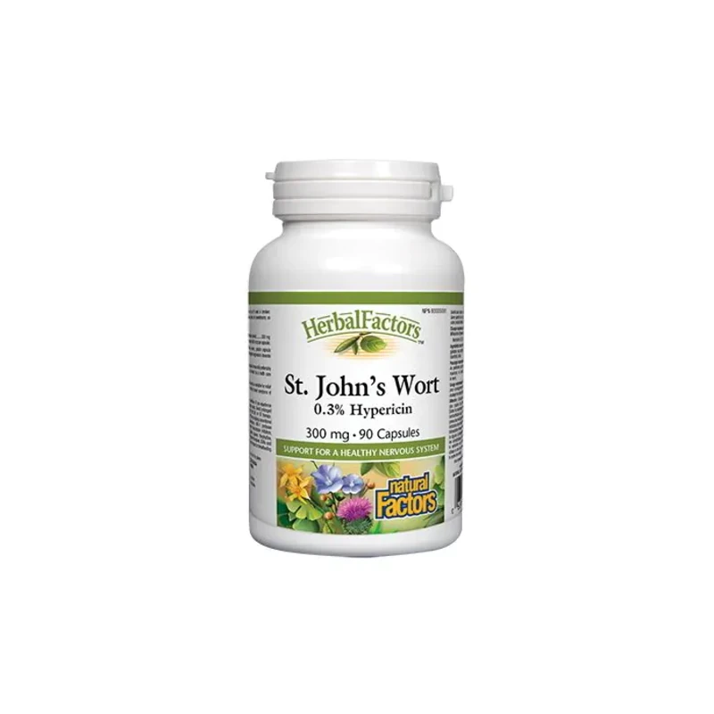 Жълт кантарион капсули за нервната система 300мг х90 Natural Factors