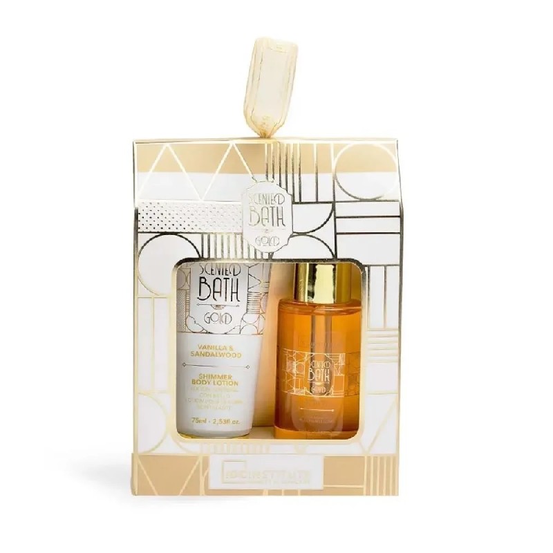 IDC Institute Подаръчен комплект 42251 Scented Bath Gold 2 части